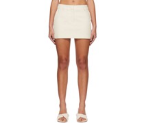 Beige Bethany Miniskirt