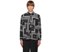 Black Patchwork Shirt