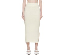 Off-White Slit Midi Skirt
