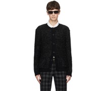 Black Crewneck Cardigan