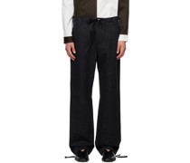 Black Drawstring Trousers