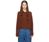 Orange Oversized Turtleneck