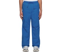 Blue Side Zip Trousers