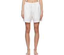 White Flannel Sleep Shorts