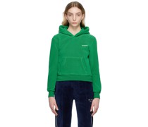 Green Cropped Hoodie