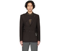 Brown Integrated Harness Blazer