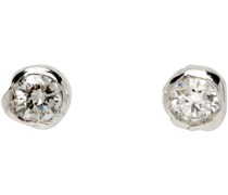Silver Mini Diamond Stud Earrings