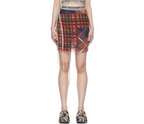 Multicolor Recycled Polyester Mini Skirt