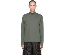 Green Rib Turtleneck