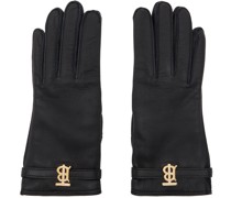 Black Monogram Gloves