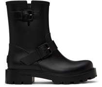 Black Yael Flat Boots