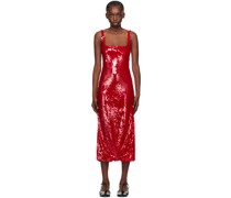 Red Sidd Midi Dress