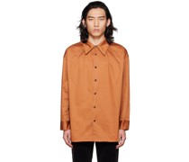 SSENSE Exclusively Orange Button Shirt
