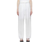White Rayon Trousers