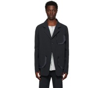 Navy Single-Button Blazer