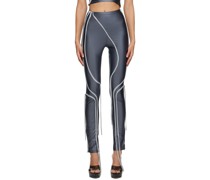 Blue Strap Leggings