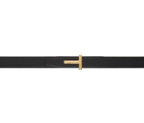 Black T Icon Reversible Belt