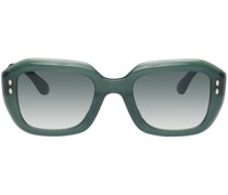 Green Geometric Sunglasses
