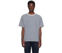 Navy & White Striped T-Shirt