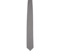 Black & White Jacquard Tie