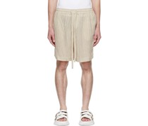 Taupe Woven Rope Shorts