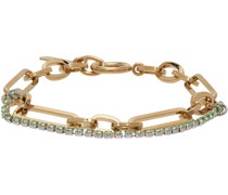 SSENSE Exclusive Gold & Green Paloma Bracelet