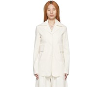 SSENSE Exclusive Off-White Linen Jacket
