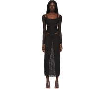SSENSE Exclusive Black Cutout Maxi Dress