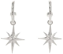 Silver North Star Earrings