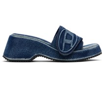 Blue Sa-Oval D Pf W Heeled Sandals