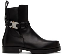 Black Low Buckle Boots
