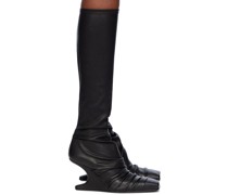 Black Cantilever Tall Boots