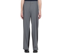 Gray & Black Two Tone Trousers