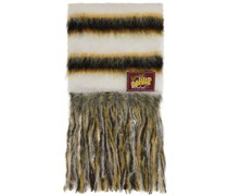 White Brushed Mohair Scarf