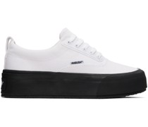 White Low Vulcanized Sneakers