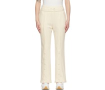 Beige Cotton Lounge Pants