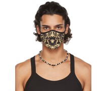 Black V-Barocco Face Mask
