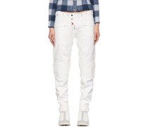 Off-White Woven Leather Biker Pants