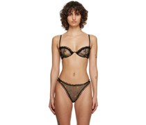 Black Jardin Bra