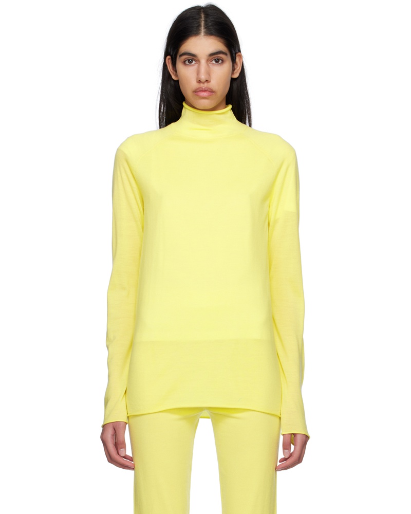 Studio Nicholson Damen Yellow Calid Turtleneck