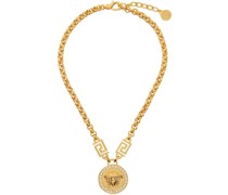 Gold Icon Medusa Necklace