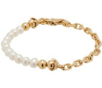 SSENSE Exclusive Gold Pearl Bracelet