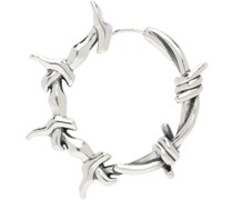 Silver Half Thorn Single Earring