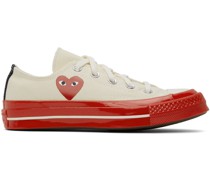 Off-White & Red Converse Edition Chuck 70 Low-Top Sneakers