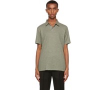 Green Buttonless Polo