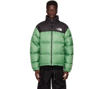 Green & Black 1996 Retro Nuptse Down Jacket