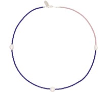 SSENSE Exclusive Navy & Purple Shoom Necklace