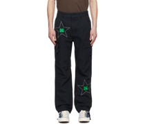 Black Patta Edition Embroidered Cargo Pants