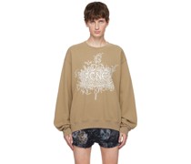 Beige Glow-In-The-Dark Sweatshirt