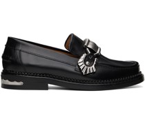 SSENSE Exclusive Black Hardware Loafers